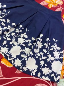 Floral Navy Skirt