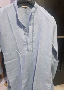 Blue Embroidered Kurta