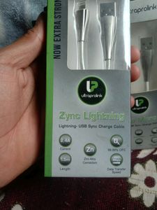 I Phone Charger Silver Metal Body