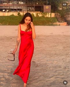 Zara Red Maxi Dress For Sale 🔥