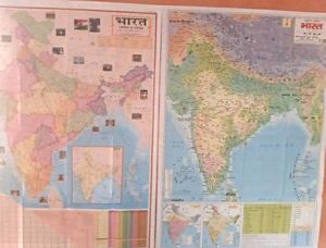 India &amp; World Hindi Maps Combo Of 6