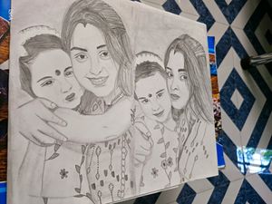 Customized Pencil Drawing Portrait Order