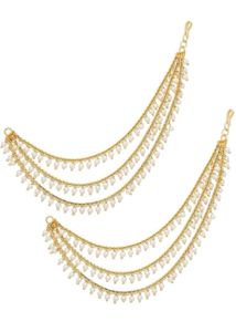 Pearl & Gold Ear Chain