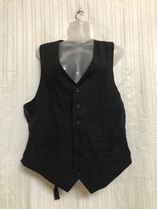 Black Wool Waistcoat