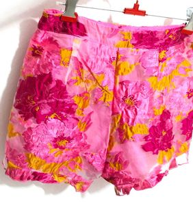 Floral High Waisted Shorts