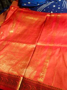 Red &amp; Gold Saree