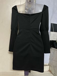 Pintrest Chic Black Long Sleeve Dress
