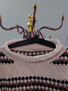 Striped Turtleneck Sweater