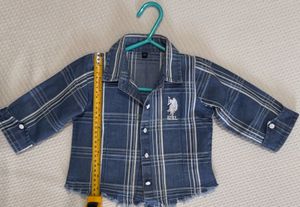 Plaid Denim Shirt &amp; shorts