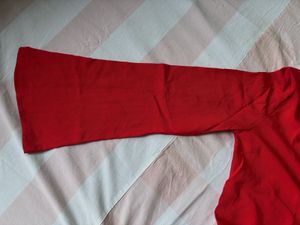 Uniqlo Red Long Sleeve Top