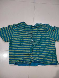 Striped Button-Up Top