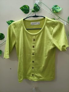 women Neon💚 ribbed top