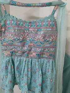 Elegant Kurta Set with sharara and dupatta