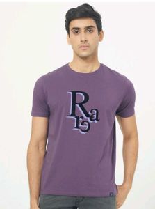 Rare Rabit Purple Graphic T-shirt