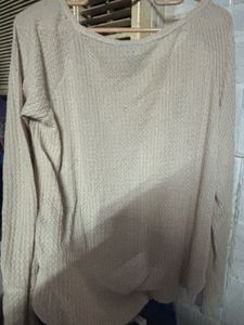 Cozy Beige Knit Sweater