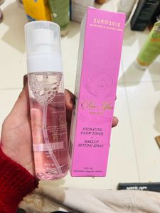 Suroskie Supar Rose Glow  toner+ setting spray