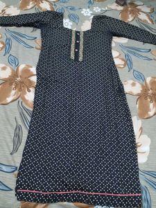 Polka Dot Cotton Kurti