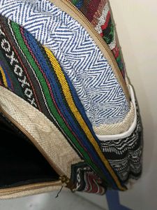 Colorful Hemp College Office Backpack