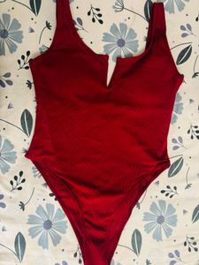 SHEIN Red One-Piece Swimsuit