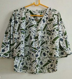 Abstract Printed Top For Women