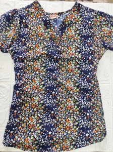 Floral Kurti Style Top