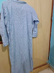 Cotton Striped Kurti, Worn Only once