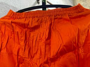 Cotton Orange Trouser