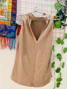 Caramel Colour Tank Top