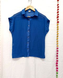 Transperancy Blue Stylish Shirt