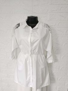 Imported White Lace Shirt