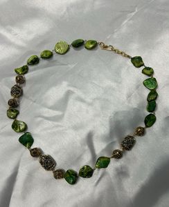brand new classy Green Stone Beaded Necklace