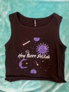 Black Crop Tank Top