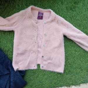 Cute Girls Fluffy Soft Cardigans - Set of 2
