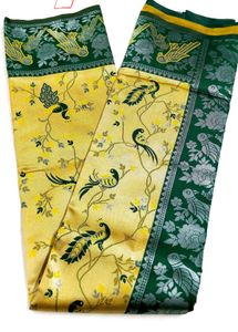 Tissue Silk Saree With Blouse Piece