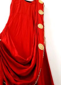 🥳 PRICE DROP DESIGNER KURTA TYPE SAREE ⭕️