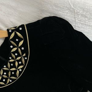 🎉🎉SALE🎉🎉 Korean Rhinestone Velvet Dress