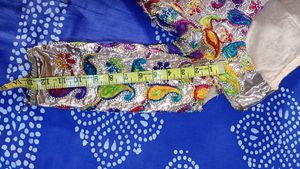 Heavy wool Embroidered Choli blouse off Shoulder