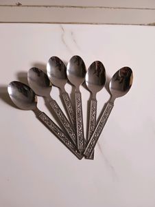 Cutlery Stainless Steel Dinner Spoons - Pack of 6