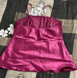 Purple Satin Nightsuit