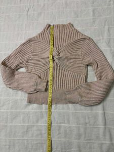 Knit Twist Front Sweater
