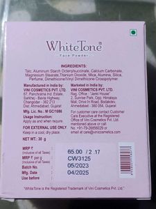 WhiteTone Face Powder