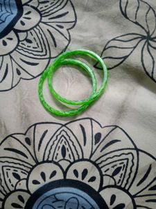 Green Bangles (Set of 2)