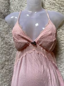 Victoria Secret Pink Lace Nightgown