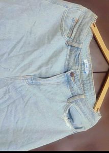Light Blue Capri Jeans For Girl Or Woman 32 Waist