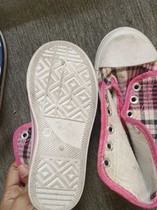 Pink Plaid Sneakers