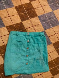Teal Skirt and Jacket Set