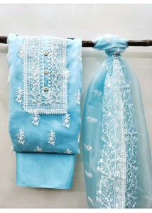 Elegant organza dress material