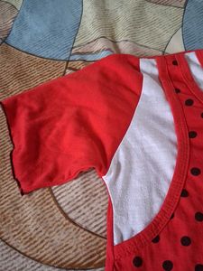 Cute Red Polka Dot Top