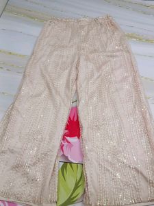 (100)Sparkly Wide Leg Pants