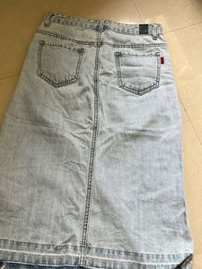 Denim A-Line Skirt